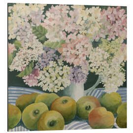 Aluminiumsbilde Hydrangeas and cooking apples