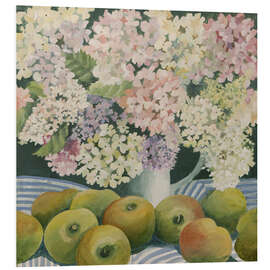 PVC-tavla Hydrangeas and cooking apples