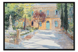 Gerahmter Kunstdruck Der Garten der St. Annes Kirche, Jerusalem