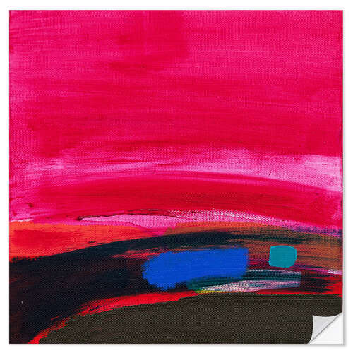 Autocolante decorativo Prazer magenta