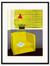 Gerahmter Kunstdruck Meine Lese-Ecke