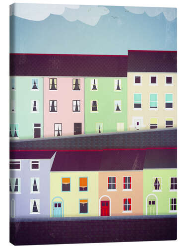 Canvas print Pastel Houses