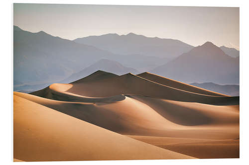 Foam board print Sand dunes in Death Valley