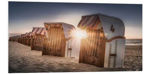 Foam board print Beach chairs