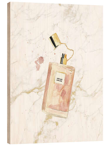 Cuadro de madera Perfume icónico Flacon Love