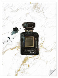 Selvklebende plakat Iconic perfume Flacon Black