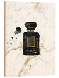 Wood print Iconic perfume Flacon Black