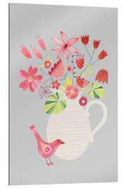 Gallery print Bird with a Jug of Flowers