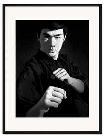 Gerahmter Kunstdruck Bruce Lee