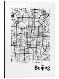 Magnettafel Stadtplan von Peking