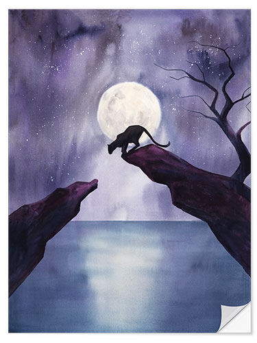 Wall sticker Moon panther