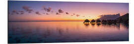 Alumiinitaulu Romantic sunrise in the South Pacific