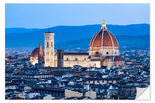 Wall sticker Florence Cathedral in the evening