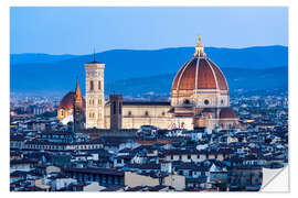 Naklejka na ścianę Florence Cathedral in the evening