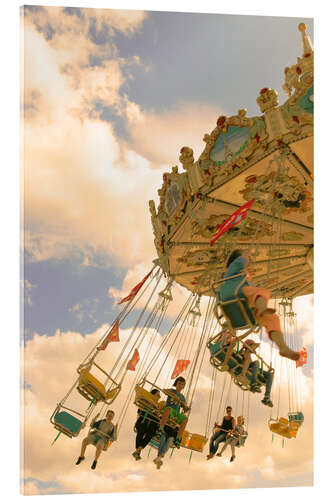 Acrylic print Carousel sky flight