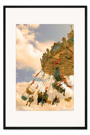 Gerahmter Kunstdruck Karussell Himmelflug