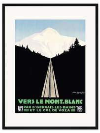 Gerahmter Kunstdruck Zum Mont Blanc