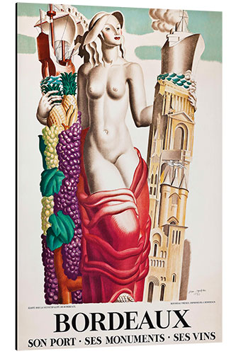 Tableau en aluminium Bordeaux