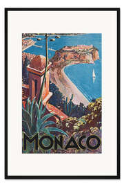 Gerahmter Kunstdruck Monaco