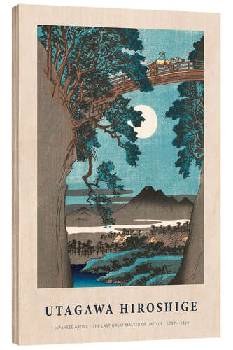 Cuadro de madera The Monkey Bridge in Kai Province, 1842