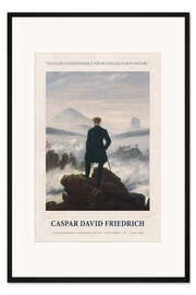 Gerahmter Kunstdruck My Dialogue with Nature - Caspar David Friedrich
