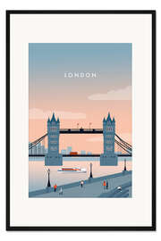Gerahmter Kunstdruck London II