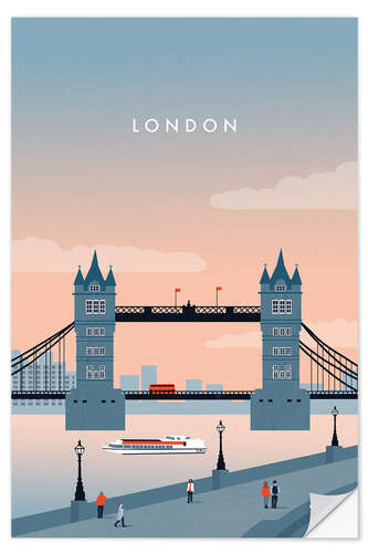 Selvklæbende plakat London