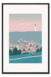 Gerahmter Kunstdruck Stuttgart