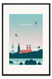 Gerahmter Kunstdruck München - Katinka Reinke