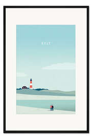 Gerahmter Kunstdruck Sylt