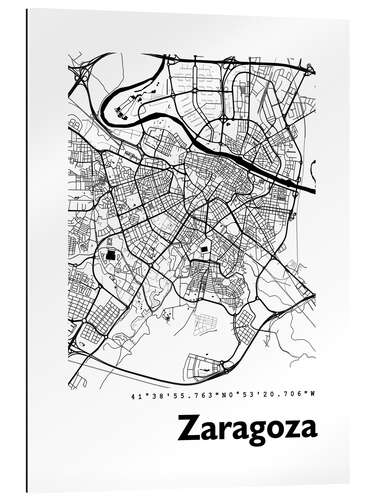 Galleriprint Zaragoza city map