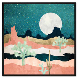 Gerahmter Kunstdruck Desert Moon Vista