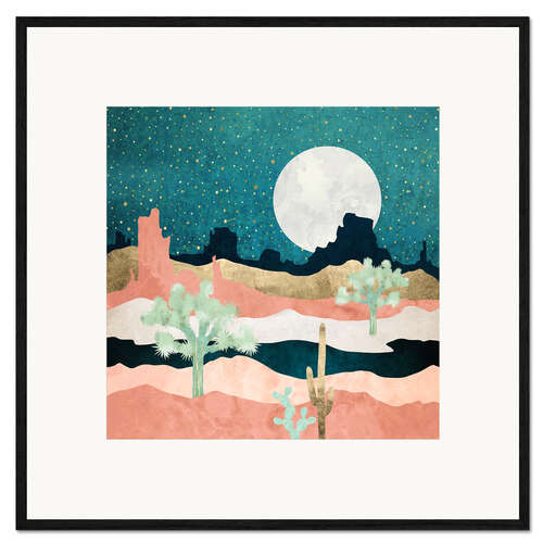Impression artistique encadrée Desert Moon Vista