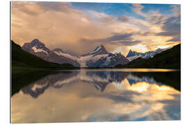 Gallery print Bachalpsee at sunset