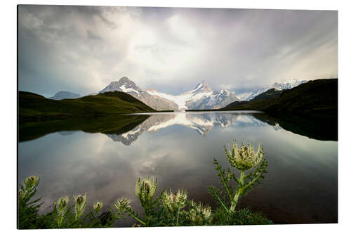 Stampa su alluminio Lago Bachalpsee, Grindelwald, Oberland bernese, Svizzera