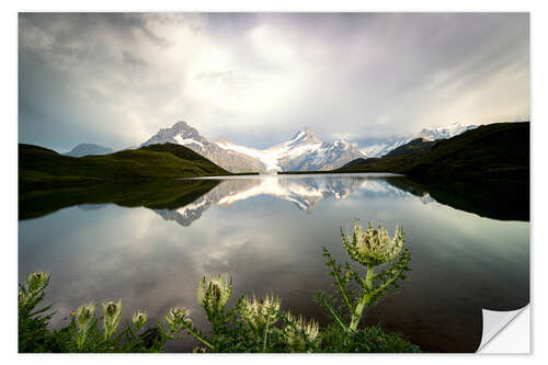 Naklejka na ścianę Bachalpsee Lake, Grindelwald, Bernese Oberland, Switzerland