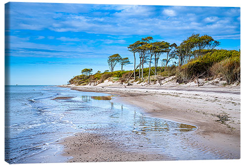 Leinwandbild Strand an der Ostseeküste