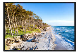 Gerahmter Kunstdruck Sommer am Weststrand
