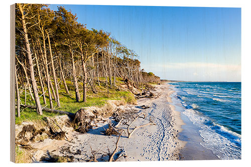 Cuadro de madera Verano en la playa del oeste