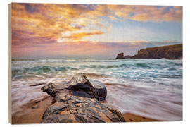 Tableau en bois Wilder Strand à Cornwall