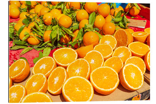 Galleriataulu Oranges in a market