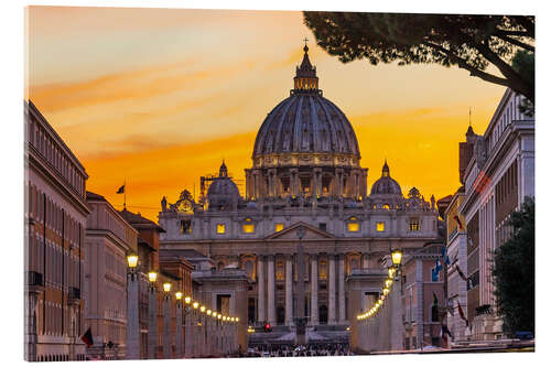 Acrylic print St. Peter's Basilica, Vatican