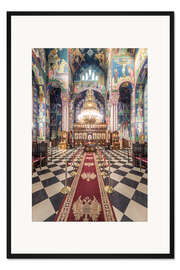 Gerahmter Kunstdruck Serbisch-Orthodoxe Kirche