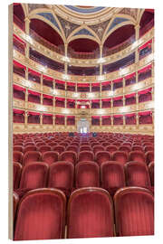 Holzbild Teatro Verdi Innenraum