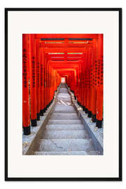 Gerahmter Kunstdruck Berühmte Torii