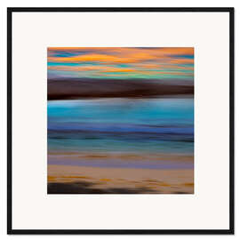 Framed art print Sunset over the ocean II