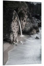 Aluminium print McWay Waterfall in California