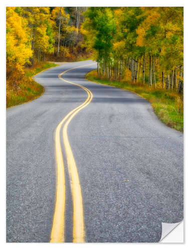 Vinilo para la pared Colorado en colores de otoño