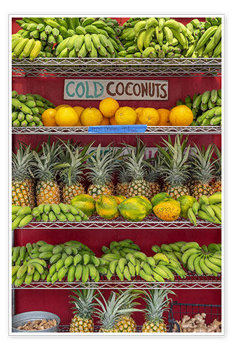 Poster Fresh fruit on the market