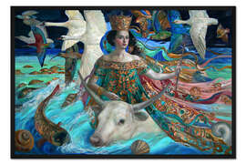 Gerahmter Kunstdruck Europa